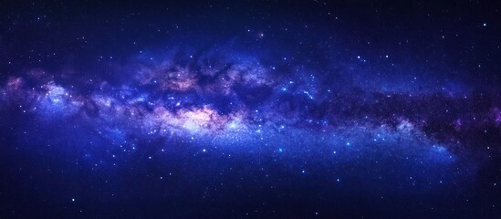 Fototapeta premium Deep Space Exploration: A Captivating Image of the Milky Way Galaxy's Splendor