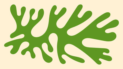 Horizontal vector artwork in hand-drawn linocut style with playful floral motifs, sun shapes, and wavy groovy aesthetics — great for summer-themed prints, banners, and modern surface design.