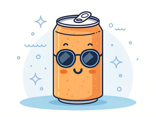 illustration of a bottle of beer. food, illustration, vector, drink, glass, jar, cup, milk, cartoon, breakfast, bottle, set, fruit, icon, tea, jam, sweet, design, container, art, kitchen, fresh, box