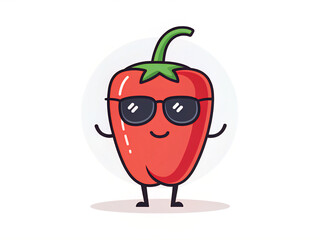 red hot chili pepper. apple, fruit, food, red, tomato, cartoon, vector, vegetable, illustration, isolated, green, healthy, fresh, character, leaf, health, smile, icon, diet, 3d, face, funny, symbol, h