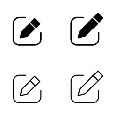 Edit icon vector. edit document sign and symbol. edit text icon. pencil. sign up