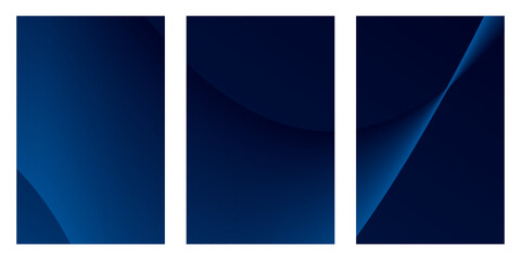 Three book cover show an abstract blue gradient with lines and curves, used as a decorative backdrop for the page. The design is sleek and professional, suggesting a modern, tech-oriented brand.