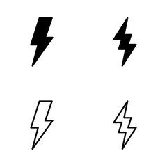 Lightning icon vector. electric sign and symbol. power icon. energy sign