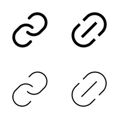 Link icon vector. Hyperlink chain sign and symbol