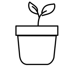 vector illustration of a plant icon design