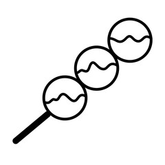 Takoyaki icon design element template