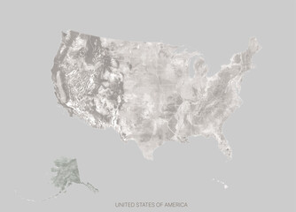 United States of America map. Vector illustration
