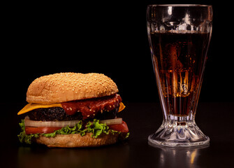 burger and cola