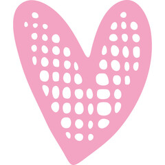 Hand Drawn Heart Icon with Love Doodles Broken Hearts Valentine Symbols and Romantic Elements