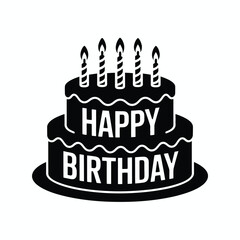 Happy Birthday Cake Icon