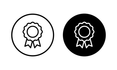 Badge icon vector illustration. Awards icon vector. Achieve sign and symbols. Stamp
