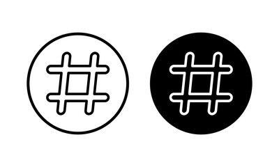 Hashtag icon vector illustration. hashtag sign and symbol