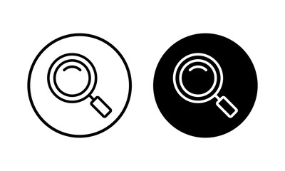 Search icon vector illustration. search magnifying glass sign and symbol