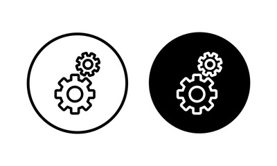 setting Icon vector illustration. Cog settings sign and symbol. Gear Sign