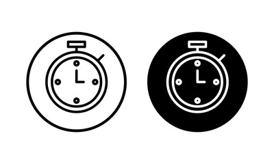 stopwatch icon vector illustration. Timer sign and symbol. Countdown icon. Period of time