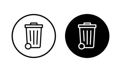 Trash icon vector illustration. trash can icon. delete sign and symbol.