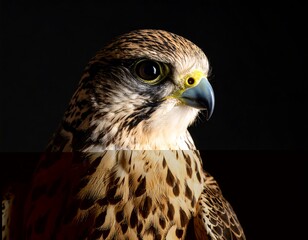 Close-up hawk portrait