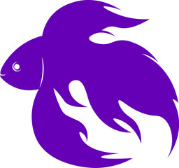 Betta Fish logo vector