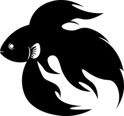 Betta Fish logo vector