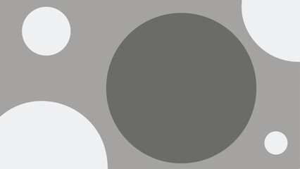 Abstract minimalist geometric background design featuring circular shapes and shades of gray