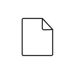 シンプルな用紙のアイコン