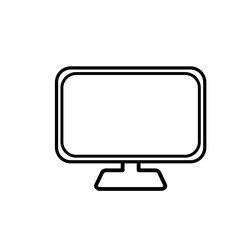 シンプルなパソコンのアイコン