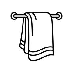 Towel Hanging on a Towel Rail