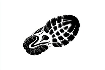 Sole of shoe print artwork design