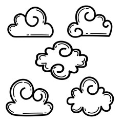 cloud computing icon set