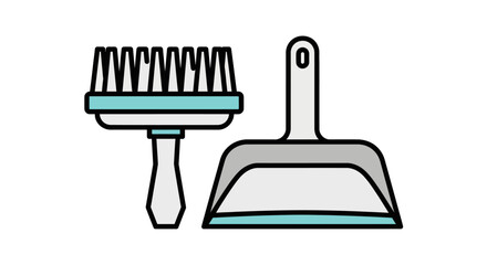 Cleaning Brush and Dustpan Efficient Cleaning Tools