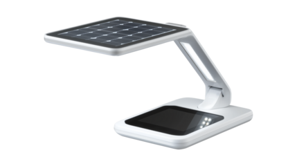 Eco-friendly table lamp featuring solar energy technology