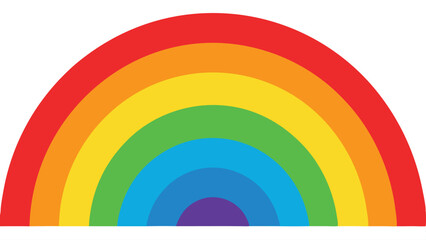 Obraz premium Colorful rainbow illustration in bright colors perfect for various design projects and uses