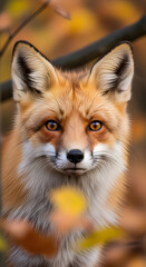 Obraz premium Fox Portrait Autumn