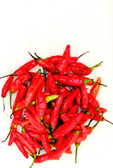 Close-Up of Red Chili Peppers, Indonesian Spices