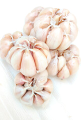 Pile of Fresh Garlic, Healthy and Flavorful Cooking Ingredient