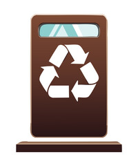 Contemporary Waste Management Container Graphic