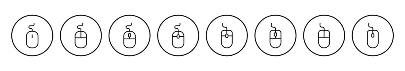 Mouse icon vector. click icon vector. pointer icon vector.