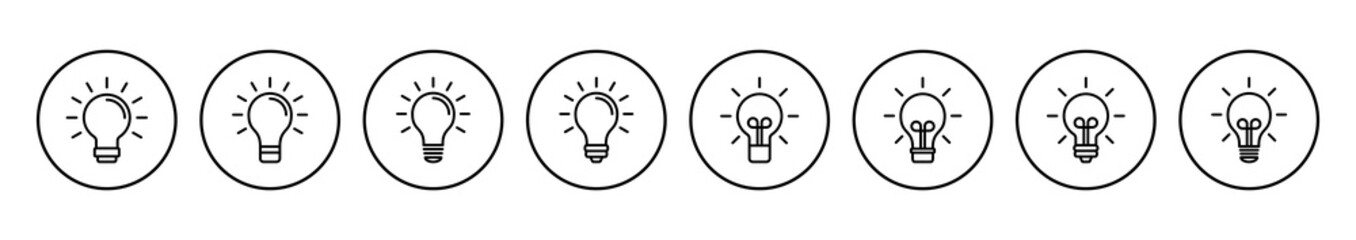Lamp icon vector. Light bulb icon vector. idea symbol.