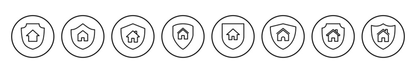 Obraz premium home insurance icon vector. home protection icon
