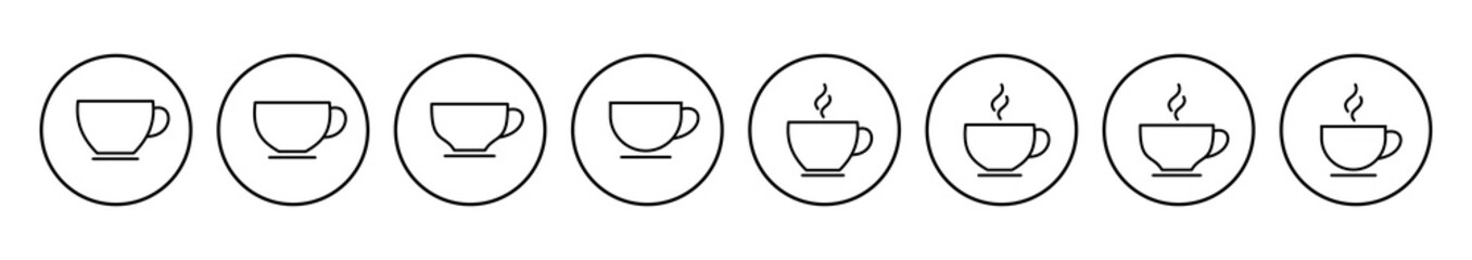 coffee cup icon vector. cup a coffee icon vector.