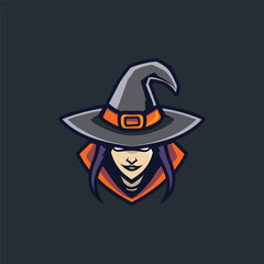 People wearing hat magic logo design template