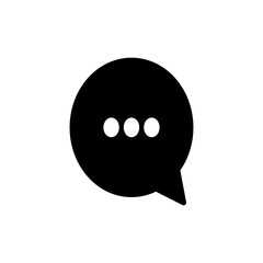 Fototapeta premium Chat icon symbol for apps and websites. speech bubble sign and symbol. comment icon. message