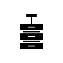 Database icon symbol for apps and websites. database sign and symbol