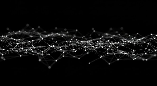 Abstract plexus network connection background with digital data and technology - Powered by Adobe