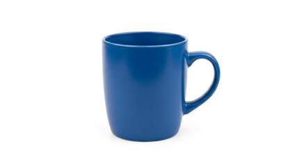 blue cup isolated on white background