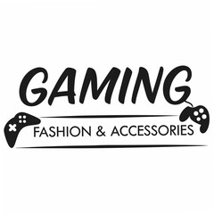 Gaming fashion accessories logo design transparent png