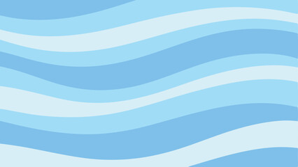Serene blue wave pattern seamlessly repeating on a transparent background
