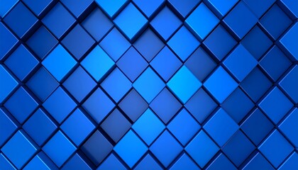 Abstract geometric pattern of blue squares (4)