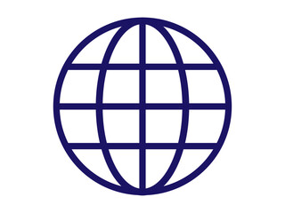 地球のマーク（グローバルのアイコン）