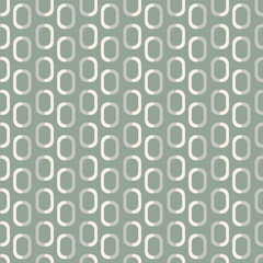 Geometric background. Chain circles vector seamless pattern. Retro repeat ornament wallpaper. Vintage decorative fashion allover print